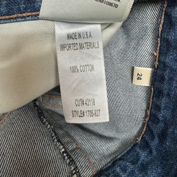 Premium Vintage Citizens Of Humanity Kaya Mid Rise Kick Flare Jeans Size 24 - Picture 7 of 8